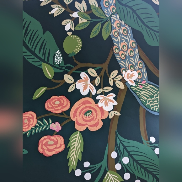 Rifle Paper Co. Wall Decor Rifle Paper Co Emerald Peacock Wallpaper Poshmark